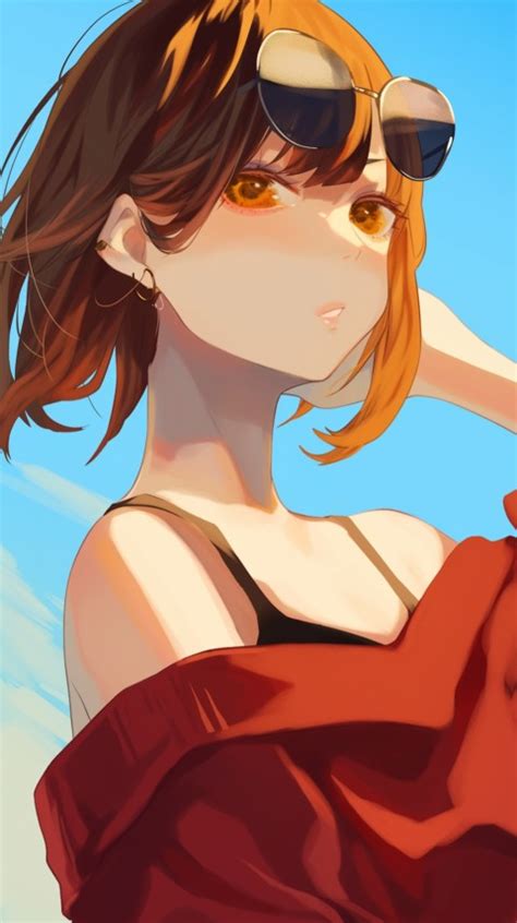 Cute Anime Girl Wearing Sunglasses Aesthetic 97 Wallpaper Images And Photos