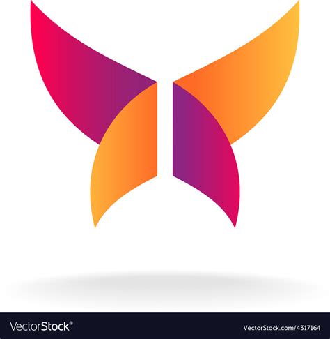 Abstract Butterfly Logo Royalty Free Vector Image