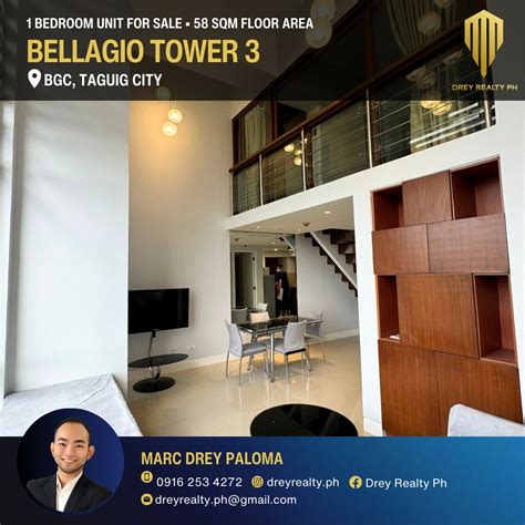 Bellagio Tower Bedroom Loft Type At Sqm Floor Area In Bgc