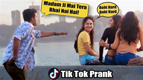 Epic Tiktok Prank On Cute Girls Pranks In India Tiktokindia Youtube