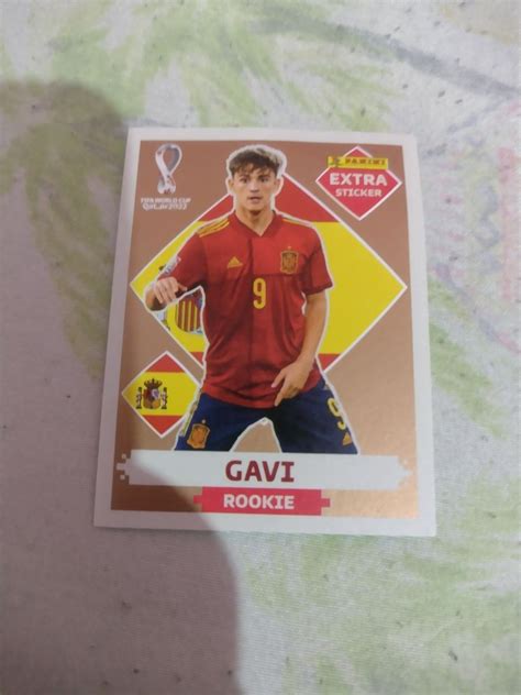 Figurinha Gavi Bronze Item De Papelaria Figurinha Copa 2022 Nunca