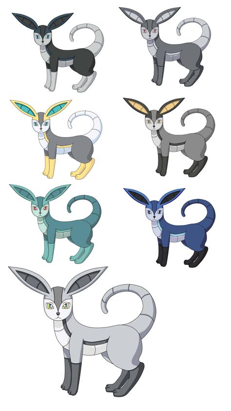 Eevee Steel Evolution Mekeon Colour Pallets By Anhuiprincess On