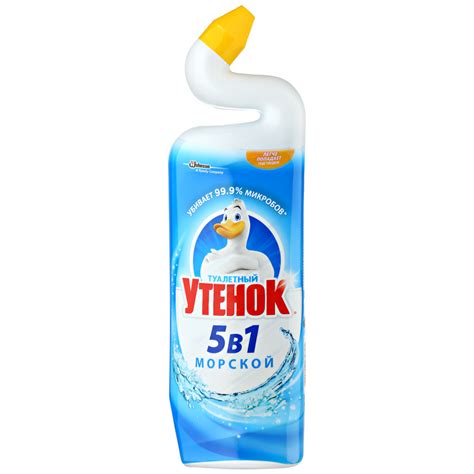 Чистящее средство для унитаза Туалетный утёнок 5в1, Морской, 900мл ...
