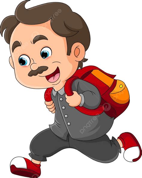 The Guy Is Running Very Fast To Work On Time At Office, Gentleman, Joy