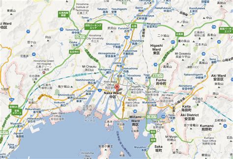 Hiroshima Map - Japan