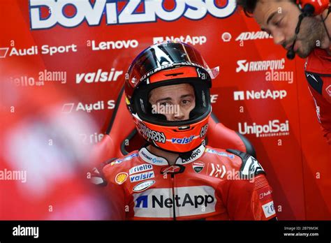 Italian Motogp Rider Number Andrea Dovizioso Of The Ducati Team