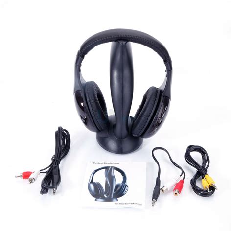 8 in 1 Hi-Fi Wireless Headset Headphone +Transmitter + Audio Cable for ...