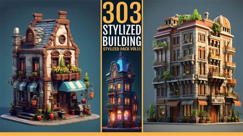 ArtStation - 303 Stylized Building References | Artworks