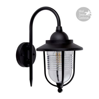 FTL 8202 N Tecnolite Farol A Pared Negro Barato Venta Directa