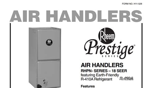 Rheem Air Handler Model Numbers