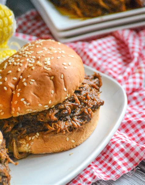 Slow Cooker Texas Style Barbecue Brisket Sandwiches 4 Sons R Us