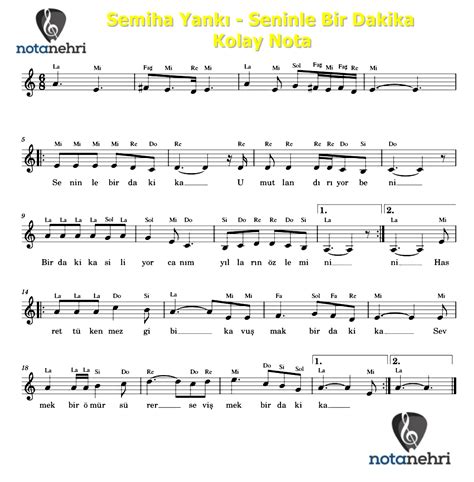 Semiha Yank Seninle Bir Dakika Keman Piyano Fl T Melodika Org