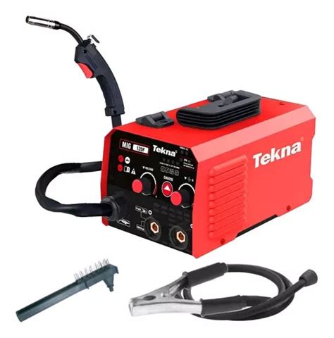 Máquina Solda Inversora Tw130i Tekna Mig Mma Sem Gás Cor Vermelho 220V