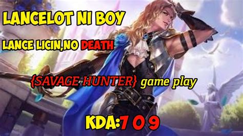 Lancelot Savage Hunter Gak Ada Obat Mobile Legends Youtube