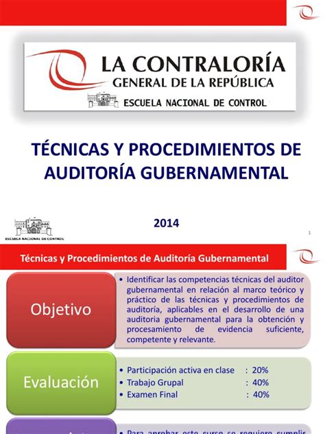 Ppt Técnicas Y Procedimientos De Auditoríapptx Auditoría Financiera