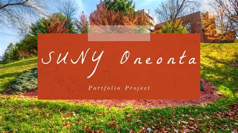 SUNY Oneonta Final Portfolio Project YouTube