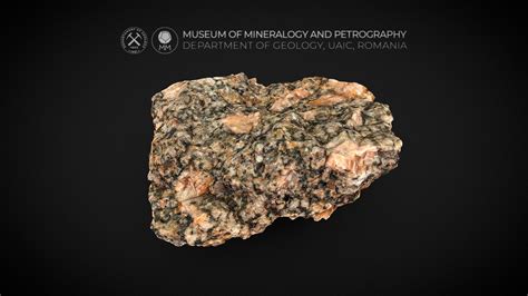 Porphyritic Alkali Feldspar Granite D Model By Museum Of Mineralogy