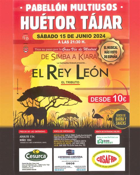 El Rey León Tributo en Huétor Tájar Ayto Huétor Tájar