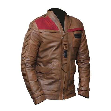 Poe Dameron Jacket Star Wars Finn Brown Jacket