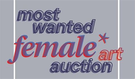 most wanted female* art auction - Dr. Renée Gadsden