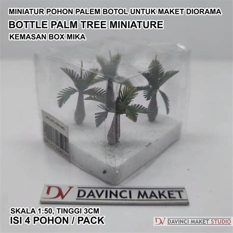 Jual Miniatur Pohon Palem Botol Maket Diorama Bottle Palm Tree Skala