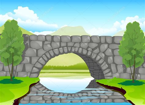 Puente Hecho De Piedras Vector De Stock 13844183 De Interactimages