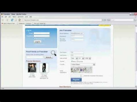 How to Join Friendster - YouTube