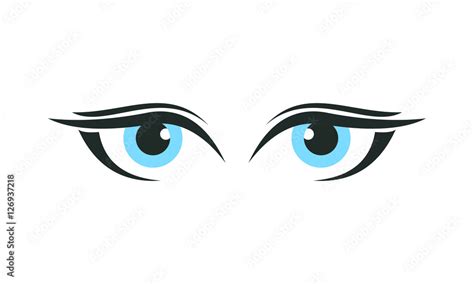 blue eyes Stock Vector | Adobe Stock