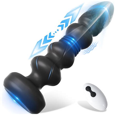 Leejoy Thrusting Prostate Massager Anal Vibrator Vibrating Anal Plug Anal Beads Anal Sex Toys
