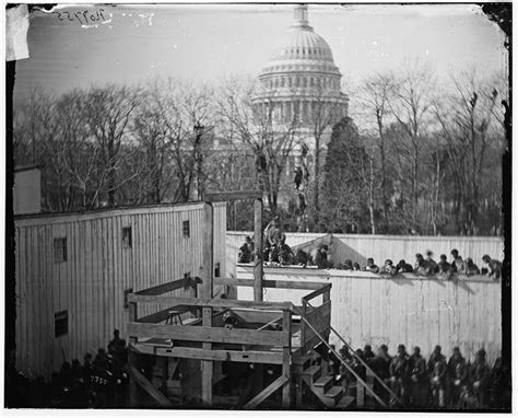 Washington Dc Hooded Body Of Captain Wirz Hanging From The Scaffold