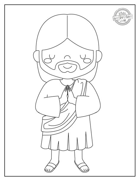 Jesus Coloring Page Pdf