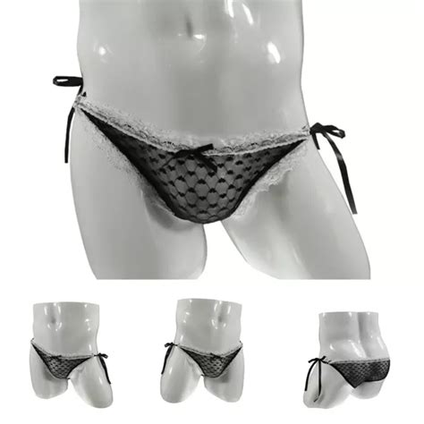 CULOTTE SEXY SISSY avec slips bikini string dentelle pour sous vêtements hommes EUR