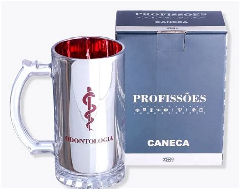 CANECA DE CHOPP ELETROSTÁTICA PROFISSÕES ODONTOLOGIA Kerumaiis