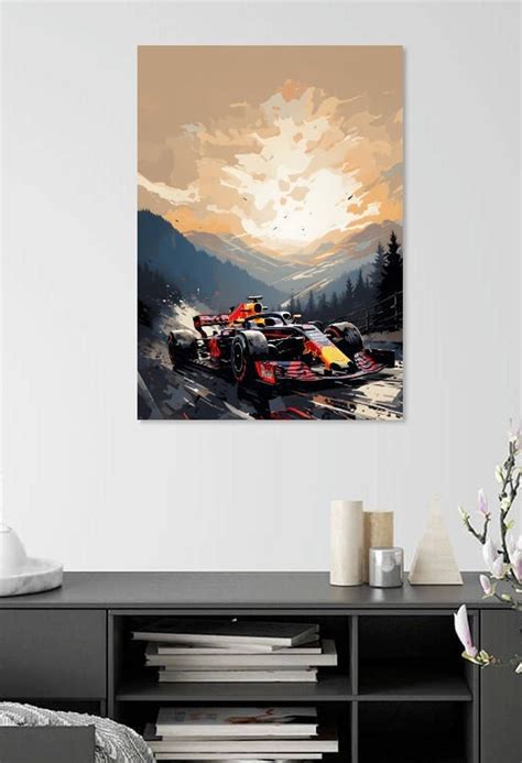 Red Bull RB18 Formula 1 Car Poster Car Poster, Car Illustration ...