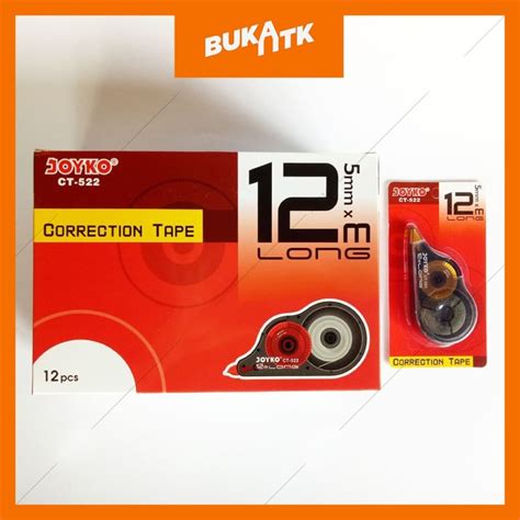 Jual Tipe X Roll Joyko 12 Meter Joyko CT 522 Correction Tape Tipex