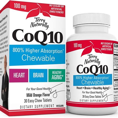 Terry Naturally Coq10 Chewable 100 Mg 30 Chew Tabs