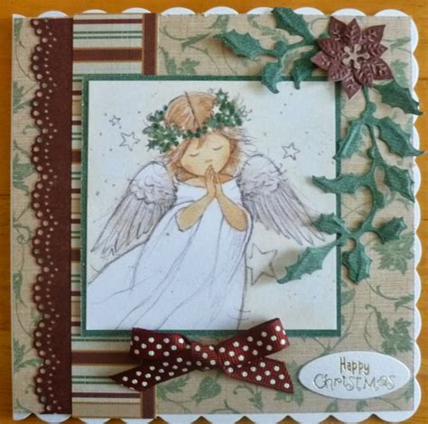 Sarahs Handmade Cardsx Lotv Angel Christmas Card