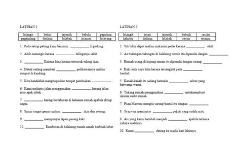 Latihan Tatabahasa Kata Ganda Separa Pdf