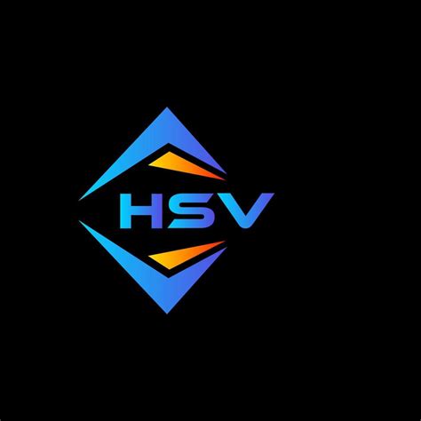 HSV abstract technology logo design on Black background. HSV creative ...