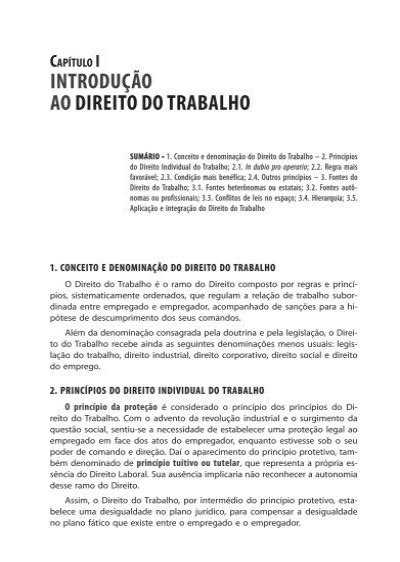 Introdu O Ao Direito Do Trabalho Editora Juspodivm