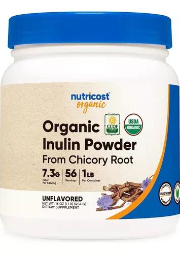 Inulina En Polvo Orgánica 454g Nutricost Meses sin intereses