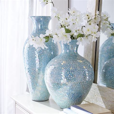 Aqua Mosaic Vases Mosaic Vase Mosaic Luxury Vase