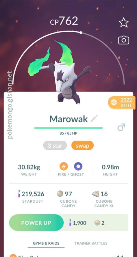 Alolan Marowak Pokemon Go