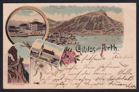 Schweiz Lithographie Gruss Aus ARTH Briefmarken