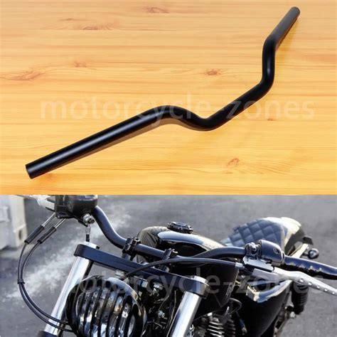 Black 7 8 22mm Motorcycle Tracker Handlebars High Rise Drag Bar