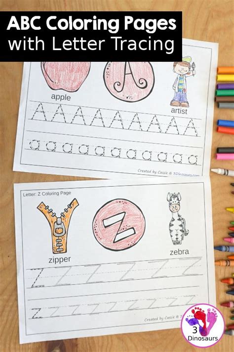 Free ABC Coloring and Tracing Printable - with tracing letters and ...