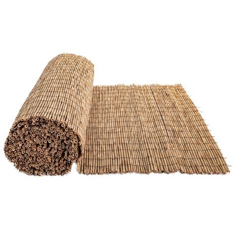 Mininfa Natural Rolled Reed Fence Curtain Eco Friendly Reed Fencing 0