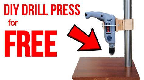 Diy Drill Press From A Handheld Drill Youtube