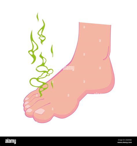 Stinky Feet Bad Smelling Feet Vector Illustration Stock Vector Image