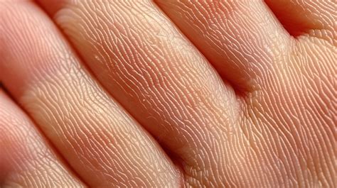 Detailed Close Up Of A Human Hand S Surface Texture In Macro Background